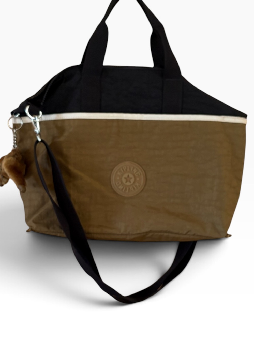 Kipling Black and Brown Elida Shoulder Bag crossbody - Picture 2 of 10